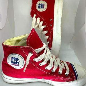 Pro Keds Royal Hi Lace-ups Unisex. M:7 1/2 W:9 RED
